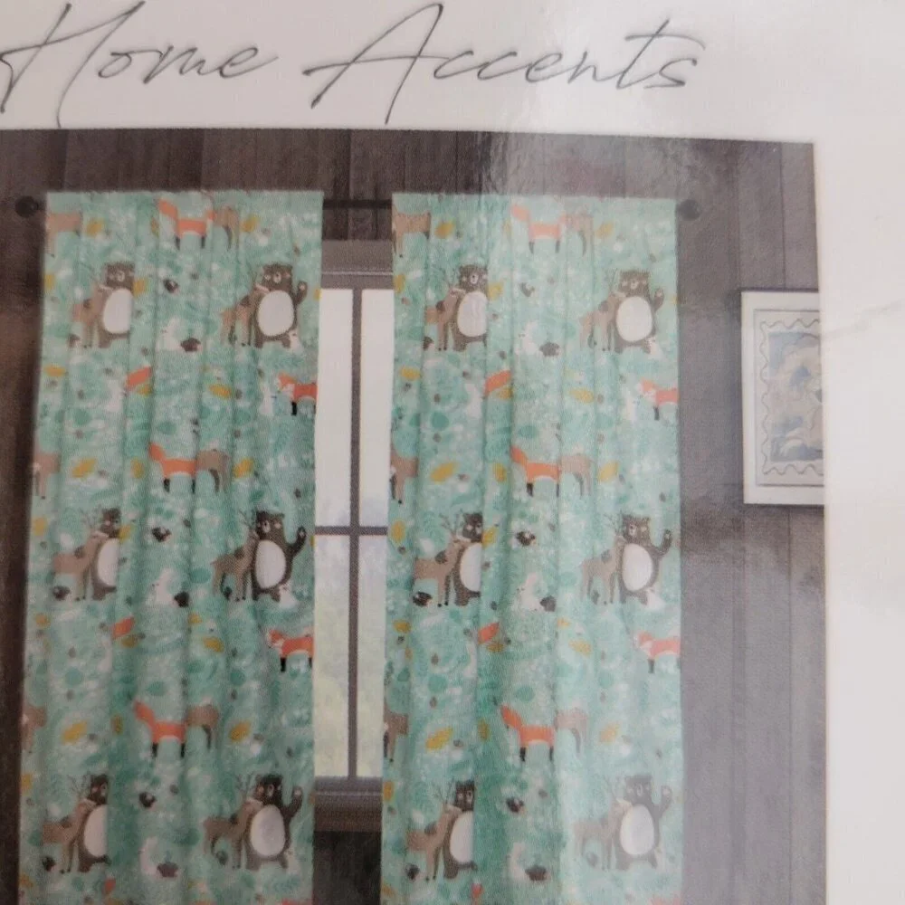 NEW Curtains Children's Pole Top Panels Pair 40